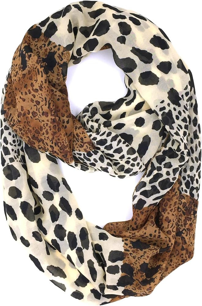 Tapp Collections™ Premium Soft Multicolor Sheer Infinity Scarf | Amazon (US)