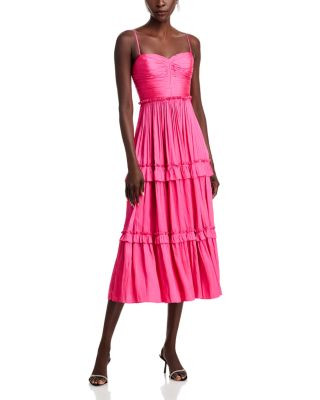 Ruched Ruffled Midi Dress - Exclusive | Bloomingdale's (US)