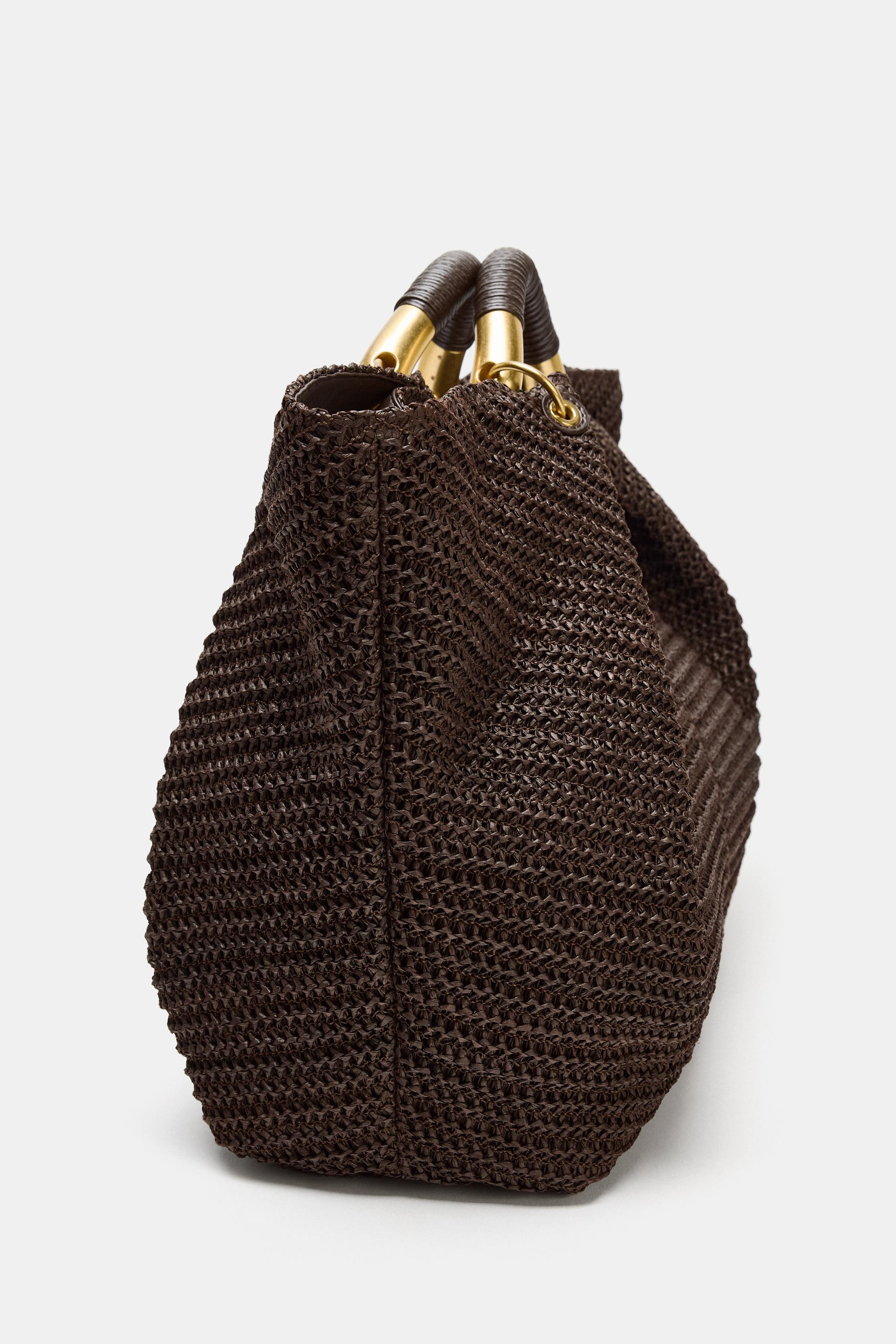MAXI BRAIDED EFFECT HANDBAG | Zara US