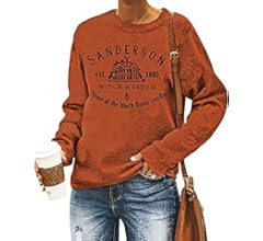 Halloween Squad Sweatshirt Womens Hocus Pocus Long Sleeve Shirts Sanderson Sisters Pullover Tops ... | Amazon (US)