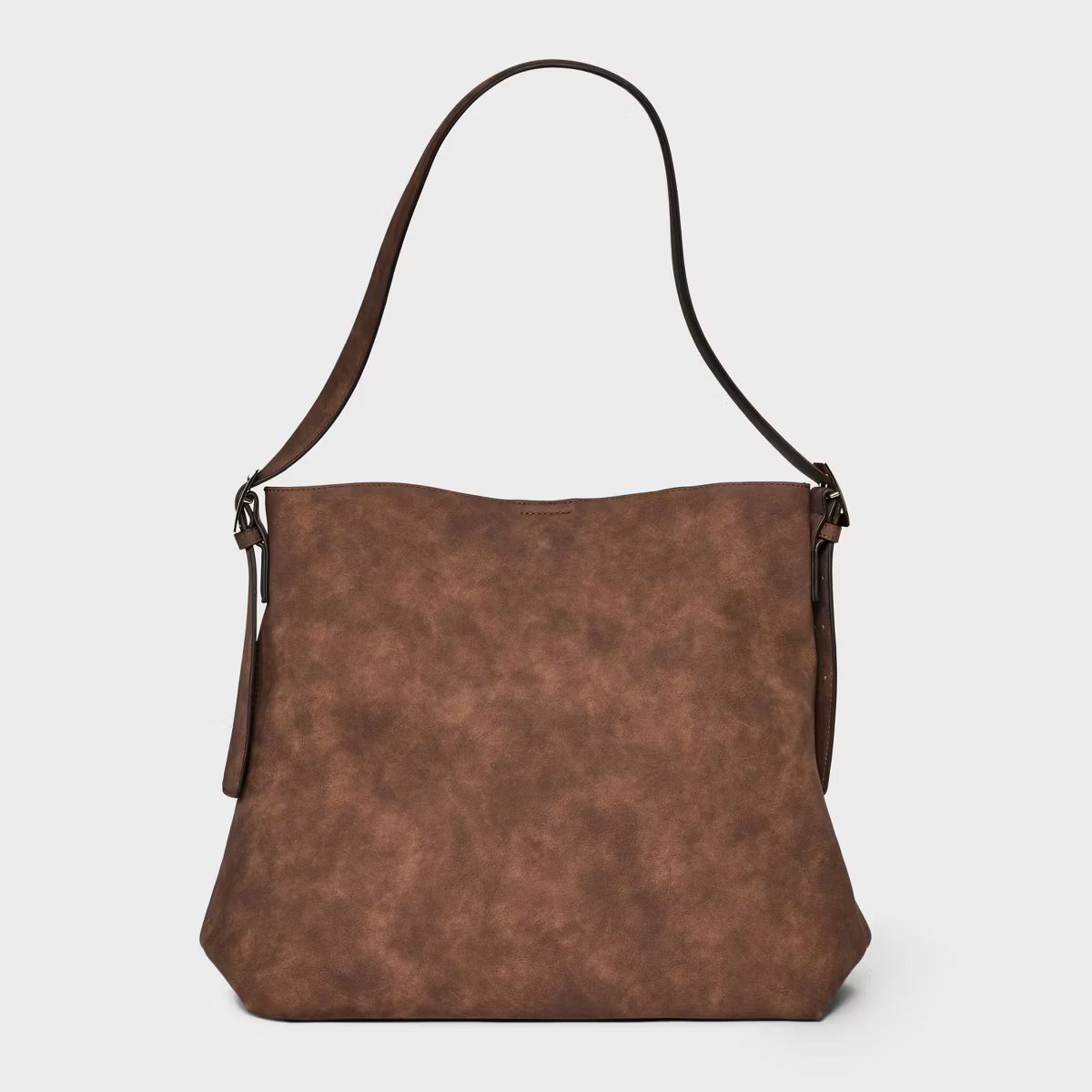 Slouchy Bucket Shoulder Bucket Bag - Universal Thread™ Brown | Target