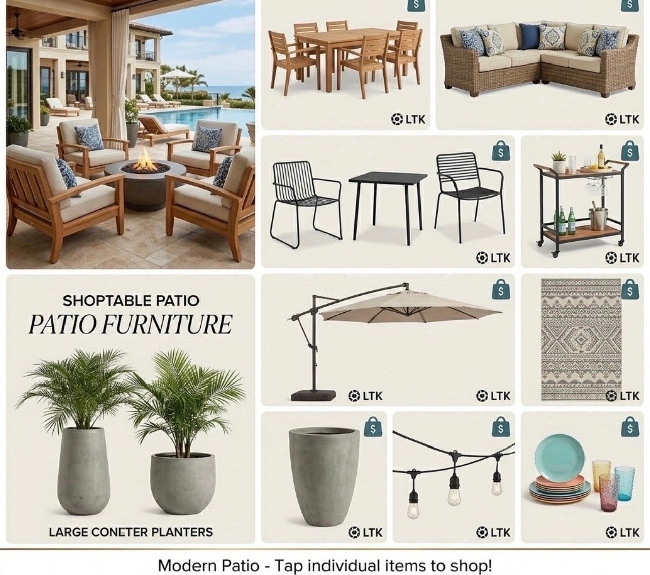 The Outdoor Oasis Blueprint (Before the Long Weekend) 🍹✨
Be honest: is your backyard actually ready for hosting, or are you secretly hoping everyone stays inside the kitchen? 🫣
With the long weekend right around the corner, your patio shouldn't just be an afterthought—it should feel like an extension of your living room. The secret to a space people never want to leave isn't just a good set of chairs; it’s about creating zones for lounging, dining, and clinking glasses.
I’ve rounded up the ultimate modern patio checklist to completely transform your outdoor space into a 5-star resort vibe.
🌟 How to Build the Look:
 The Anchor Pieces: Mix classic teak wood with a cozy wicker sectional to keep the vibe textured and high-end.
 The Entertainment Hub: A sleek bar cart on wheels means the party moves wherever you do (and keeps you from running inside for refills).
 The "Cozy Factor" Details: Layer on warm string lights, textured outdoor rugs, and oversized concrete planters to make a backyard feel like a curated oasis.
Stop scrolling past the dream yards on your feed and create your own. Everything is linked and ready to ship just in time for summer hosting. ☀️👇
👉 Tap the image or click the link in my bio to shop the entire setup and upgrade your outdoor space today!
#LTKhome #PatioDesign #OutdoorLiving #BackyardOasis #PatioFurniture #HomeDecorInspo #SummerHosting #MDWhome

#LTKHome #LTKSaleAlert

#LTKvlog