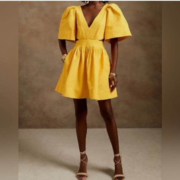 Elegant Banana Rebuplic Yellow Dress mini dress | Poshmark