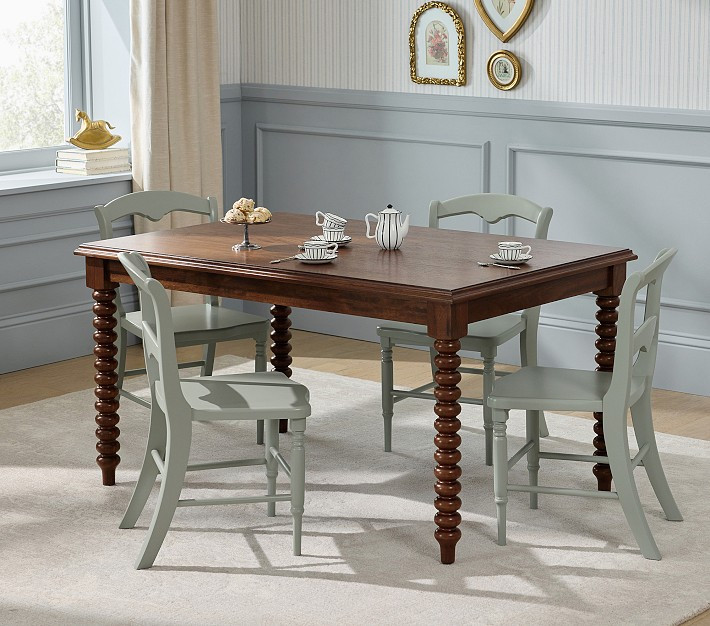 Chris Loves Julia Turned Wood Play Table | Pottery Barn Kids