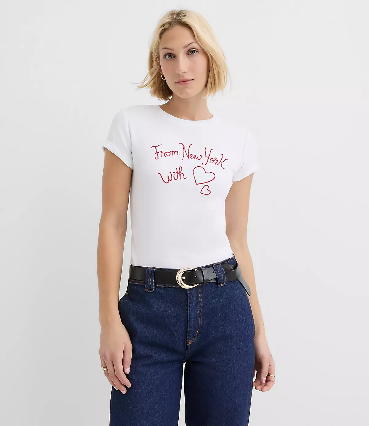 New York Love Ribbed Tee | LOFT