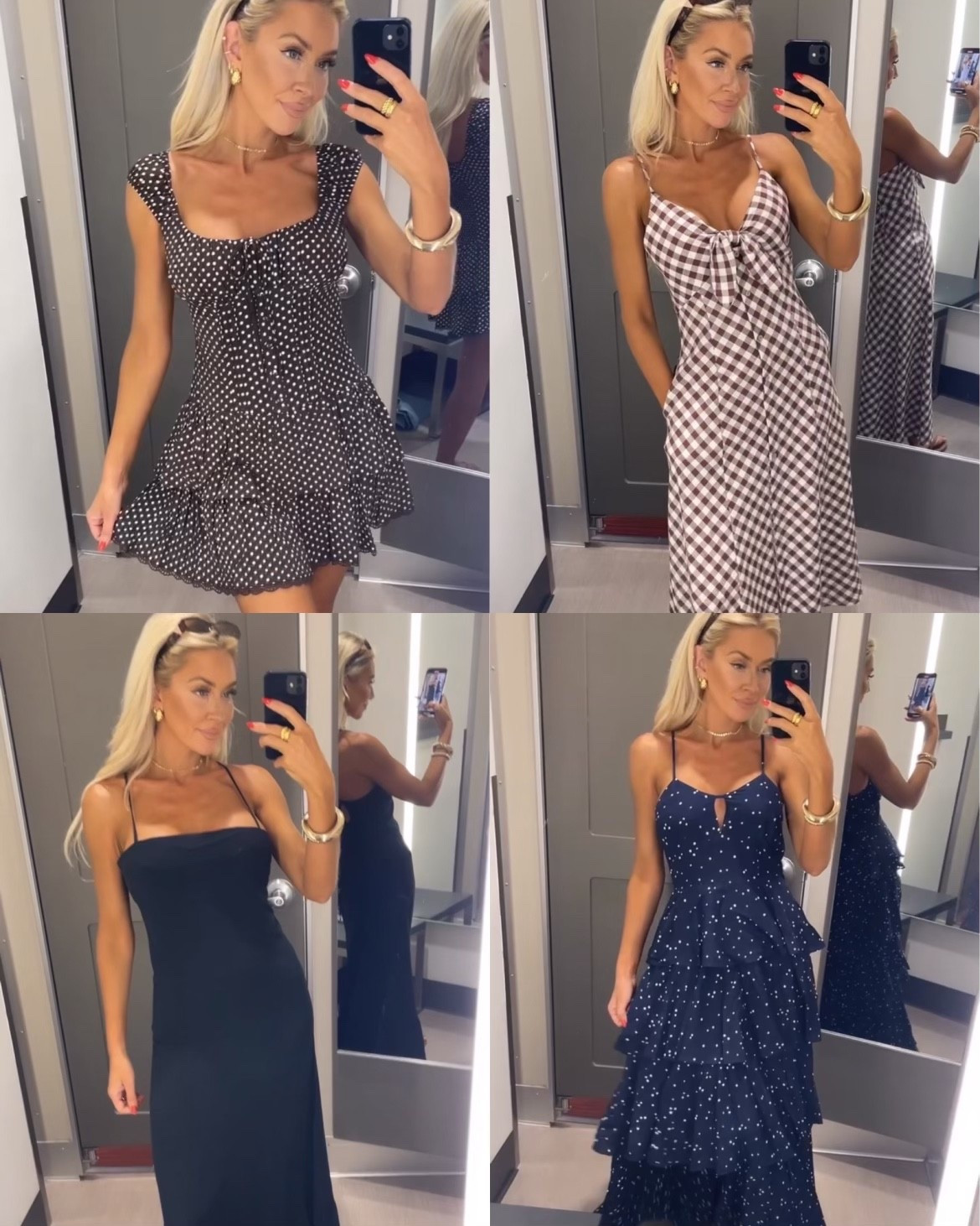 I’m 5’7 
Wearing a size XS in each dress

#LTKootd