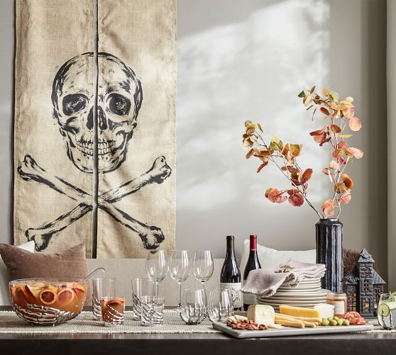 Skeleton Hand Stemless Wine Glass | Pottery Barn (US)