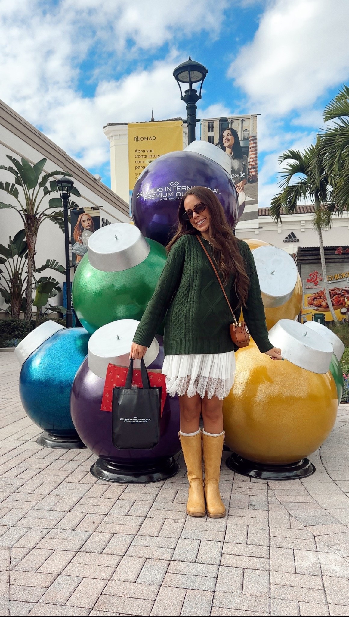 Christmas shopping outfit 💚 Amazon green knit sweater, white lace mini layering skirt, Walmart riding boots, banana boots dupe, winter outfit ideas, Christmas outfit inspo, ootd, Amazon finds, affordable fashion 


#LTKHoliday #LTKootd #LTKSeasonal