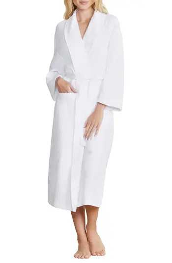 Barefoot Dreams® Cotton Muslin Spa Robe in Sea Salt at Nordstrom Rack, Size 0 | Nordstrom Rack