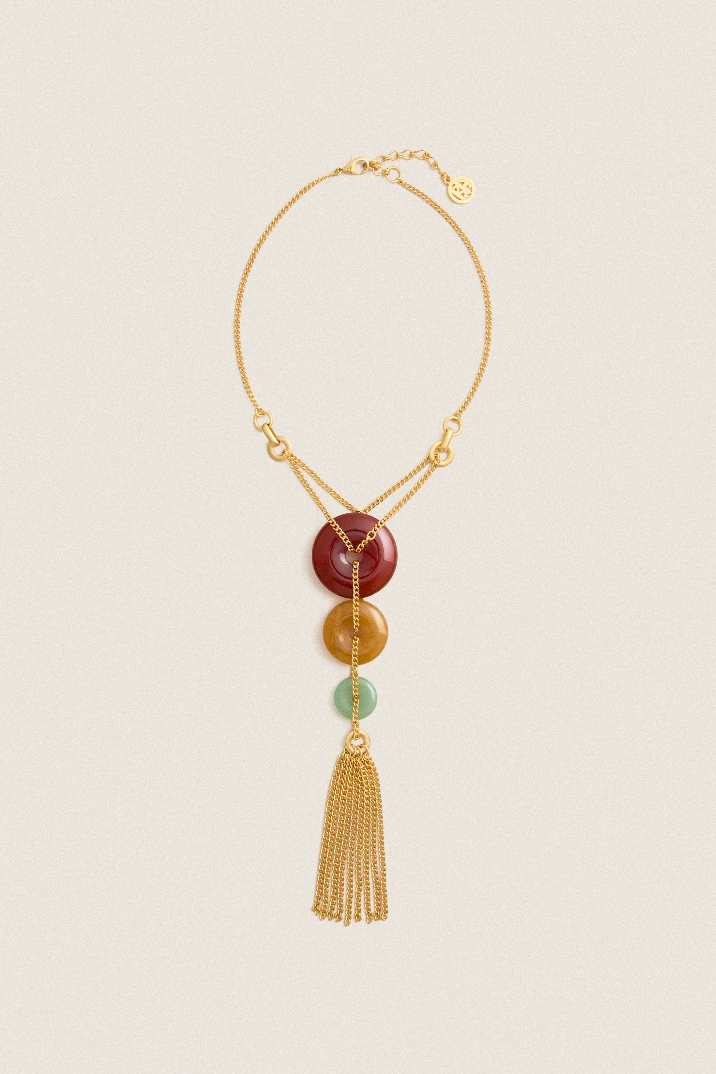 Gold Color Harmony Tassel Necklace | Tuckernuck (US)