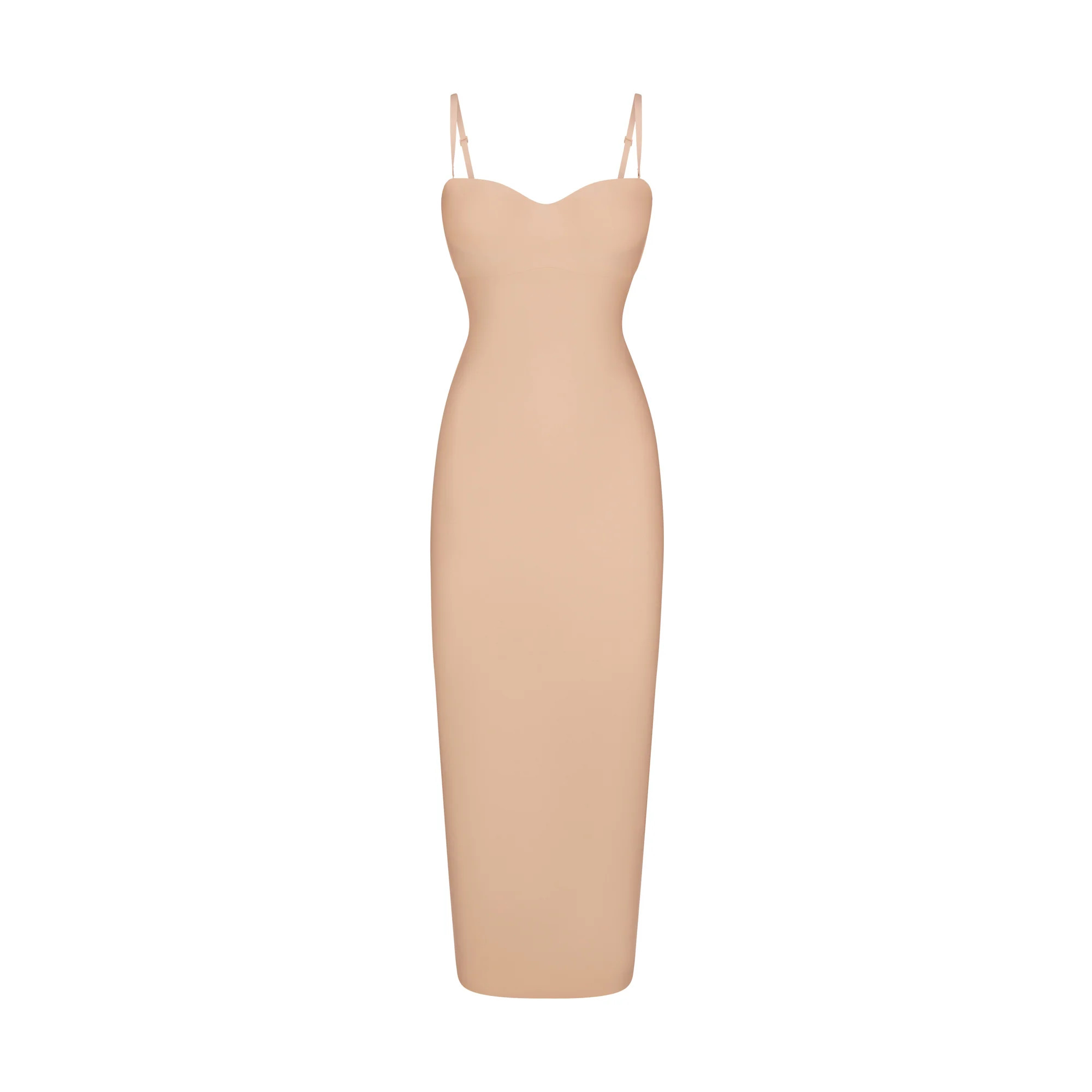 SKIMS BODY UNDERWIRE LONG DRESS | CLAY | SKIMS (US)