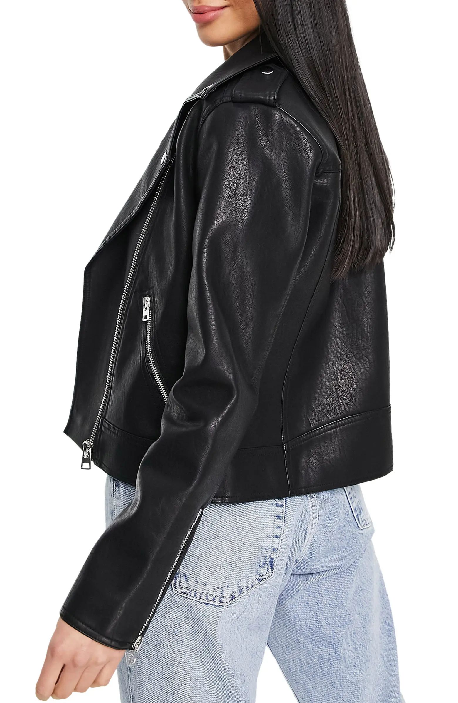 Faux Leather Moto Jacket | Nordstrom