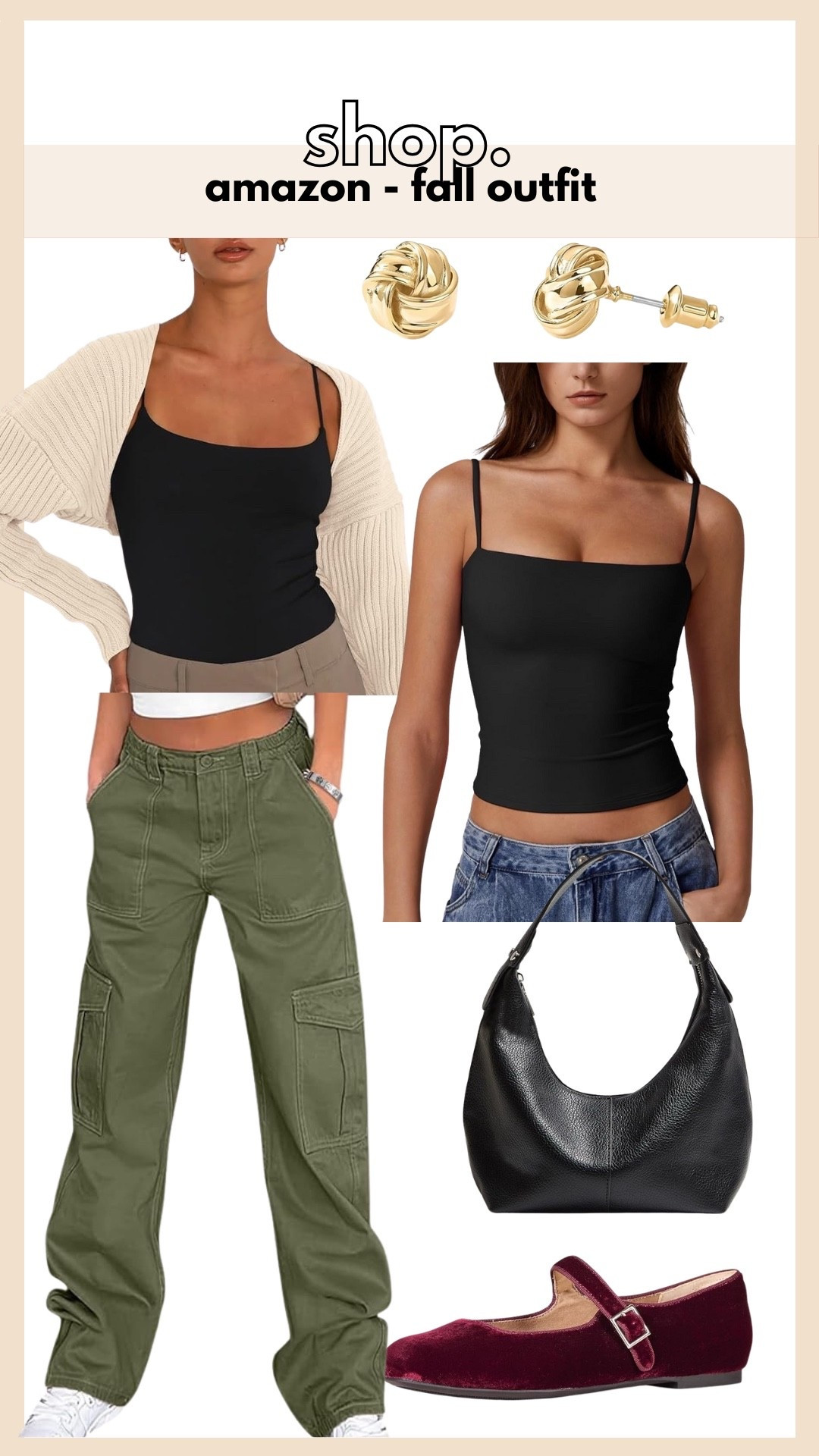 Amazon outfit, fall outfit, cargo pants, flats, sweater 

#LTKSeasonal #LTKFindsUnder50 #LTKStyleTip