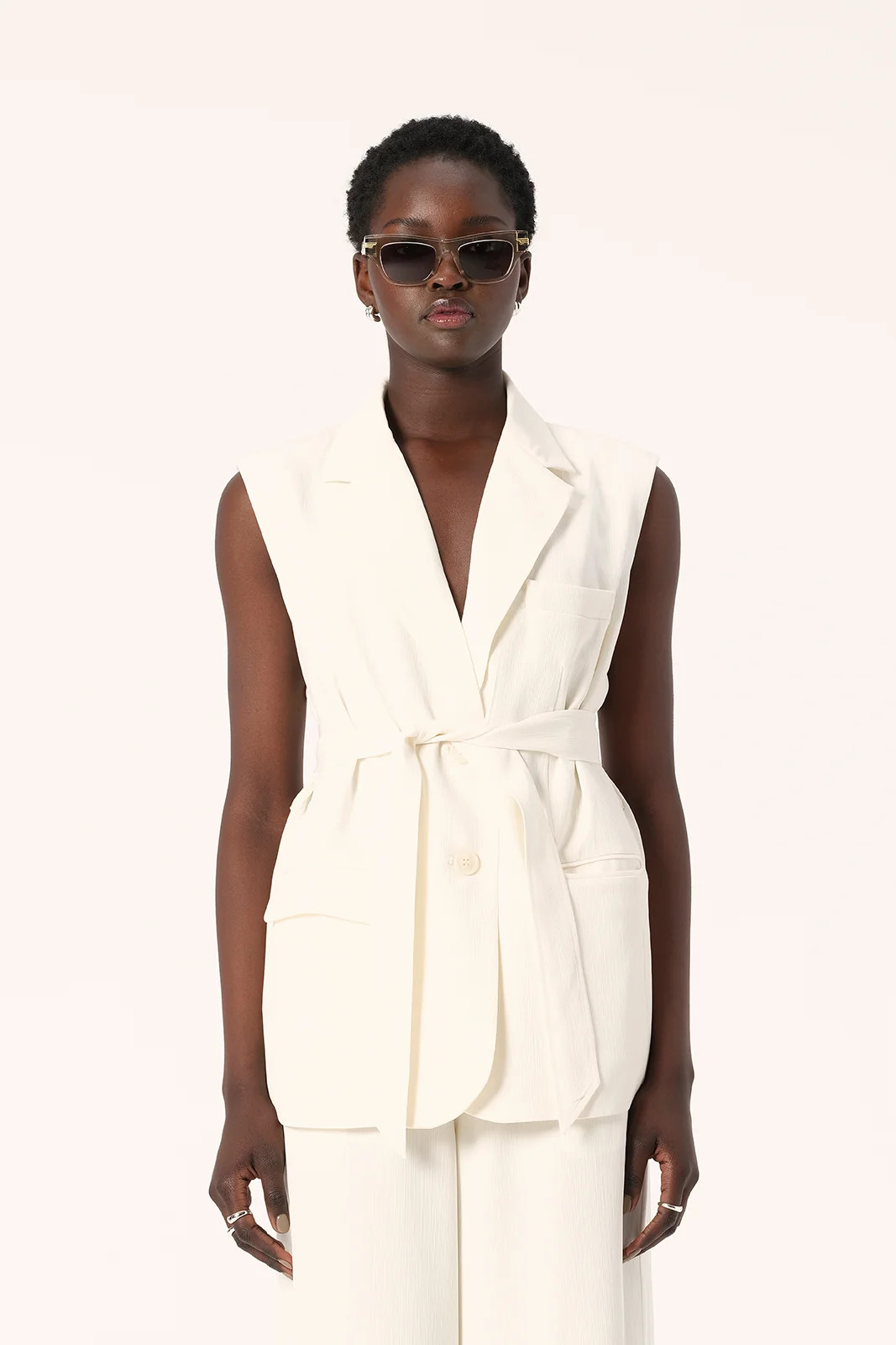 Whiteley Vest Ivory | Elka Collective (AU, UK, US, NZ)