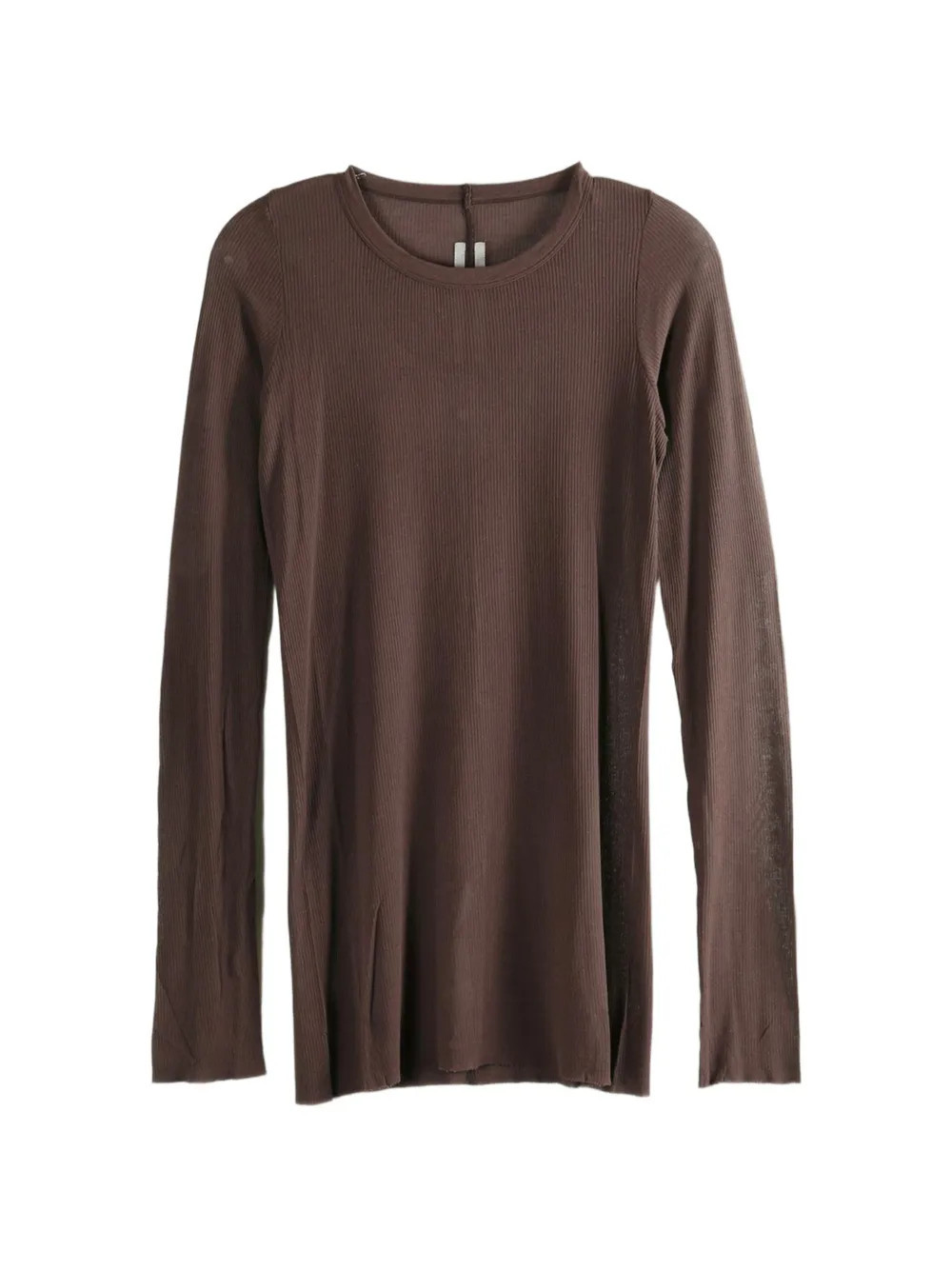 Rick Owens ribbed long-sleeve T-shirt - Brown | Farfetch Global