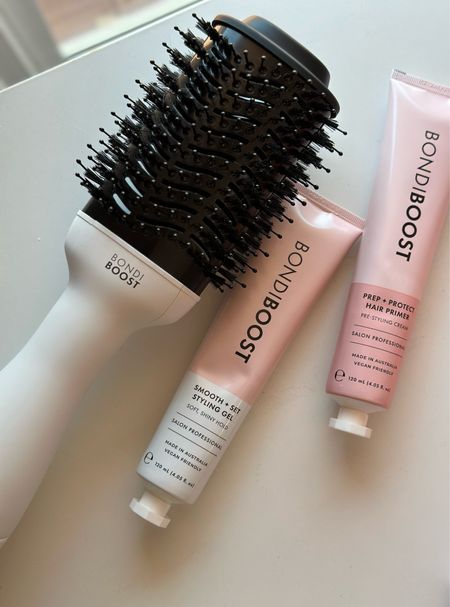Tried some new styling products & tools from @bondiboost! Adding these to my styling rotation: 
1. Blowout brush - can be used on dry or wet hair! Super convenient and it doesn’t fry your hair as well!
2. Smooth + Set gel - I can slick my hair back and comb it back to normal after! LOVE
3. Prep + Protect Hair Primer  - use this before styling for extra hold & heat protection!

@sephora @shop.LTK #ad #bondiboost #bondiboostsephora #liketkit

#LTKFind #LTKstyletip #LTKbeauty