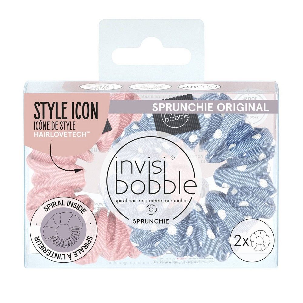 invisibobble Sprunchie Multipack Hair Elastics - Dots it & No Morals but Corals - 2ct | Target