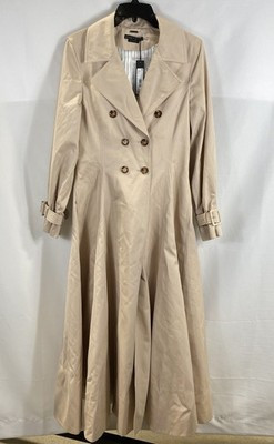 Alice + Olivia Women's Macey Double Breasted Trench Coat Latte NWT Sz 6 | eBay | eBay US