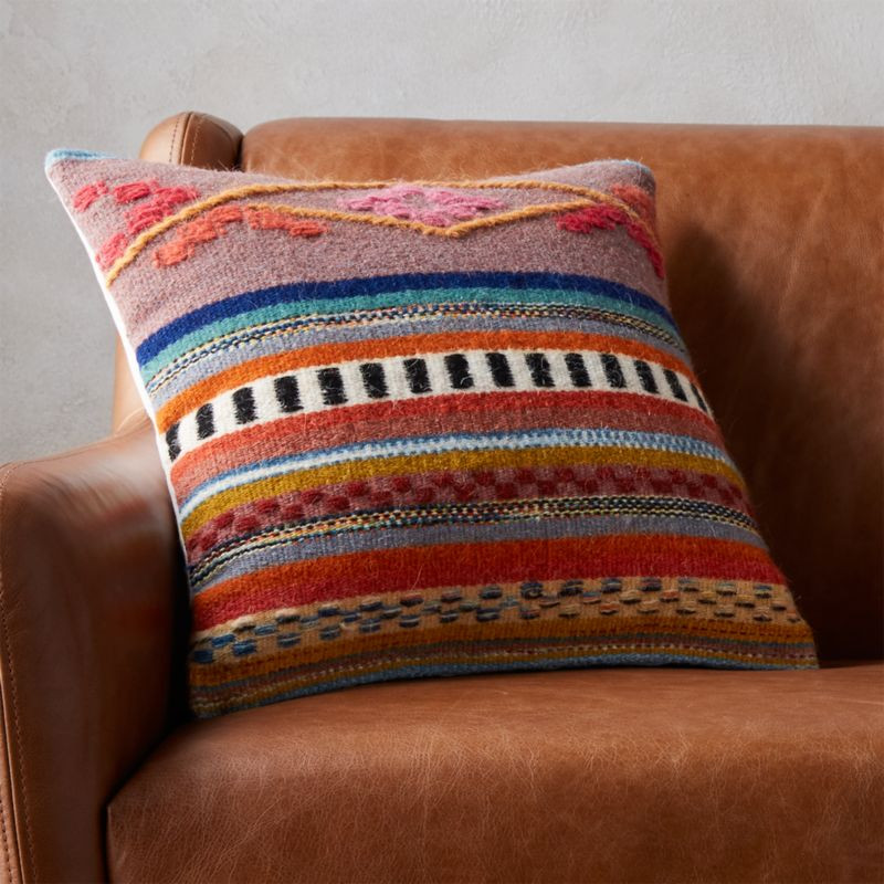 16" cusco pillow with down-alternative insert | CB2