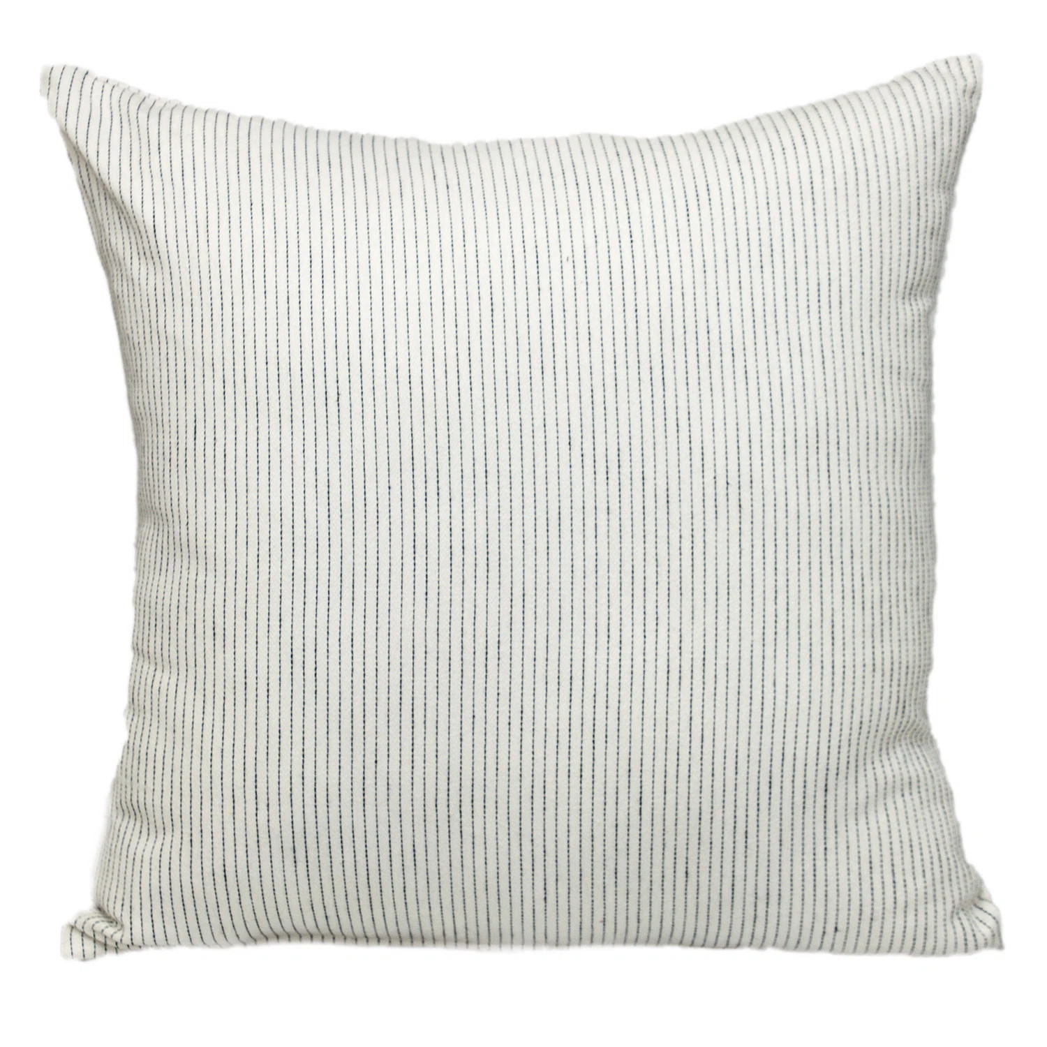 20" Brown and White Striped Cotton Throw Pillow | Wayfair North America