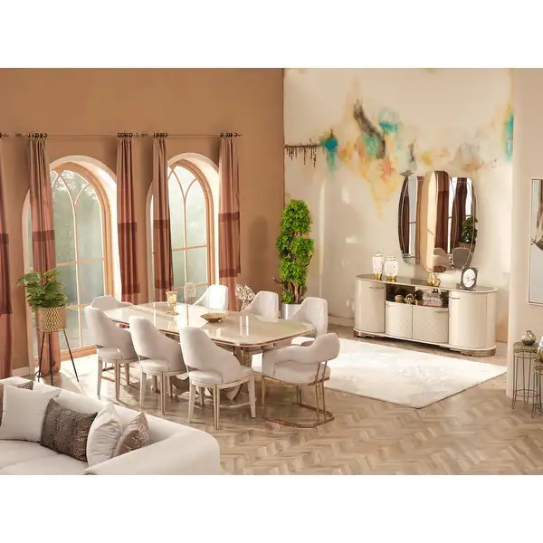 Pes Modern Dining Room Table And 6 Dining Room Chairs Set | Bed Bath & Beyond