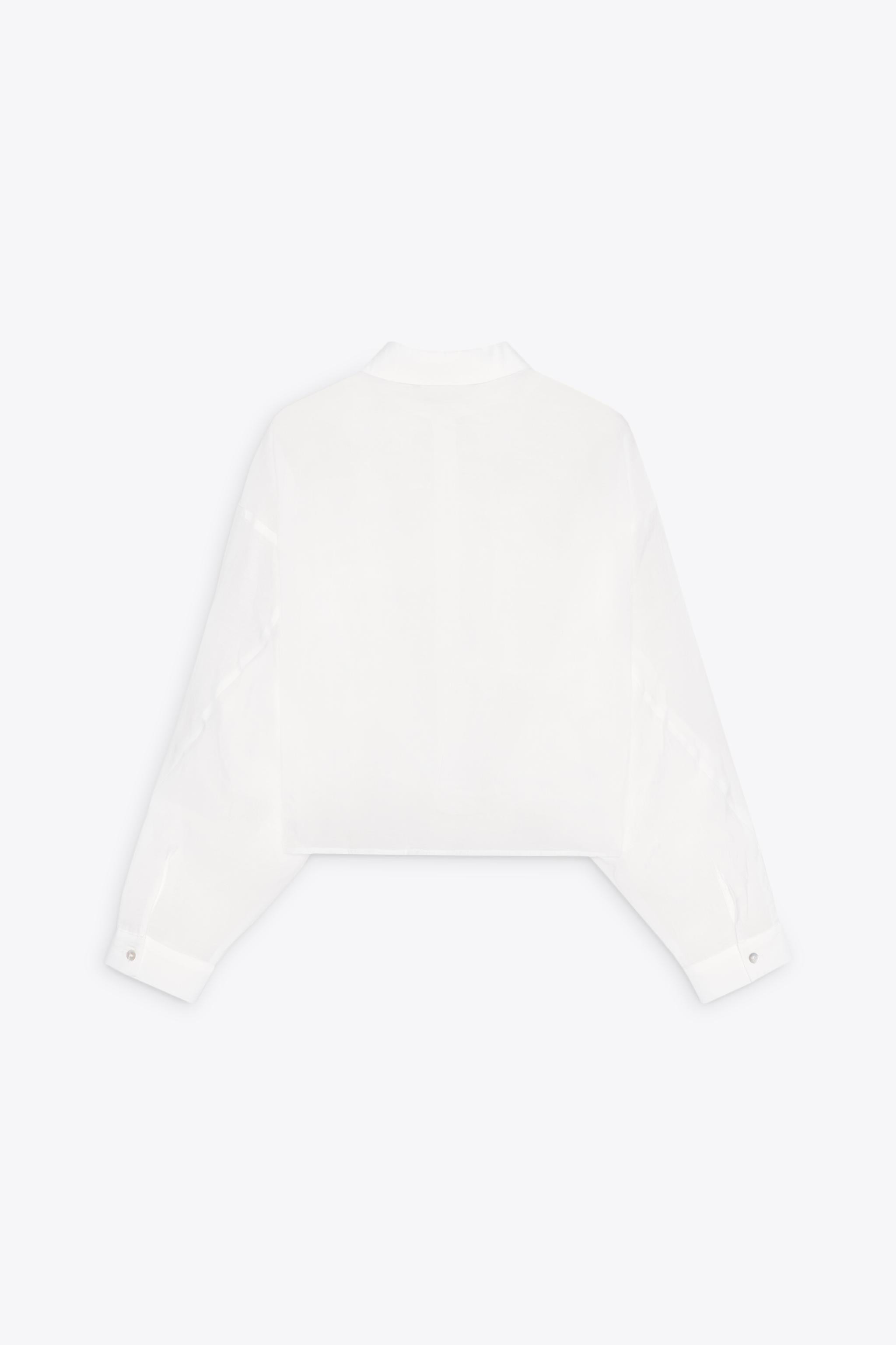SEMI-SHEER RUFFLED CROP TOP | Zara US
