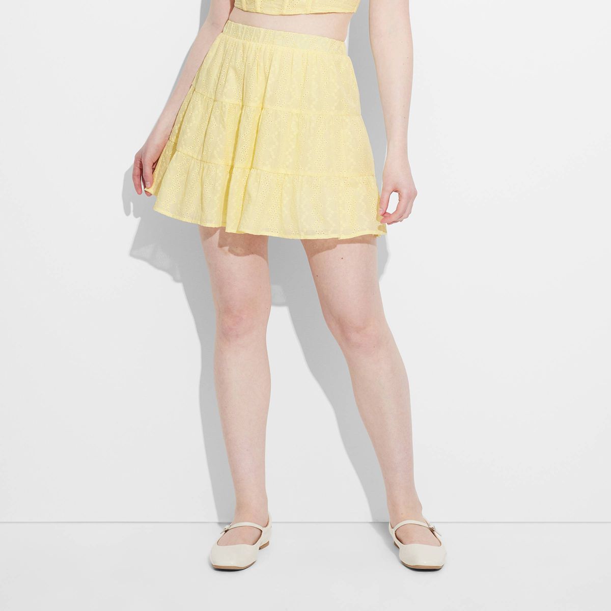 Women's Tiered Eyelet Mini Skirt - Wild Fable™ | Target