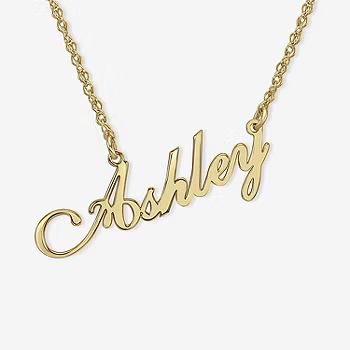 Personalized 14K Gold Over Sterling Silver Script Name Necklace | JCPenney