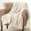 Pinzon Faux Fur Throw Blanket - 63 x 87 Inch, Ivory | Amazon (US)