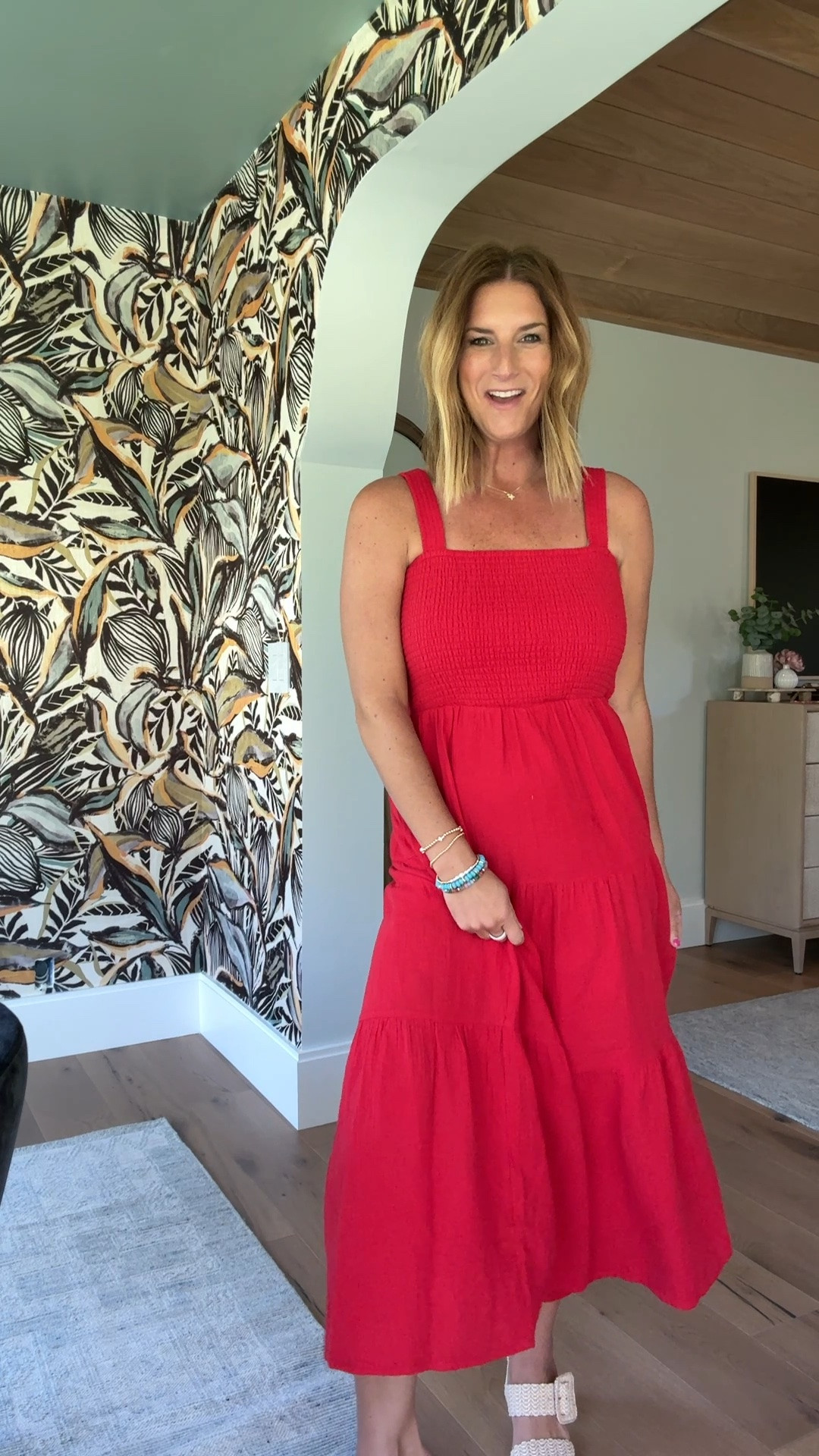 Ready for all of your summer festivities 🍓– @Quince does it again! 100% organic cotton, this dress is the perfect answer for what to wear to your upcoming cookouts, dinner by the lake, a day celebrating grads, or whatever life has in store for you! #QuincePartner

#LTKootd #LTKTravel #LTKWorkwear