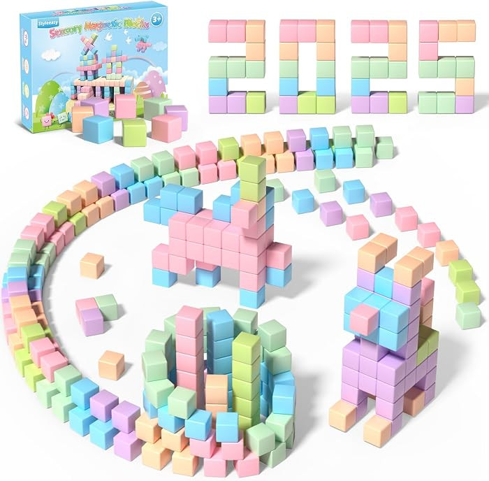 30PCS Magnetic Blocks, Waterproof Building Blocks, Macaron Colors Cubes, Preschool Classroom Must... | Amazon (US)
