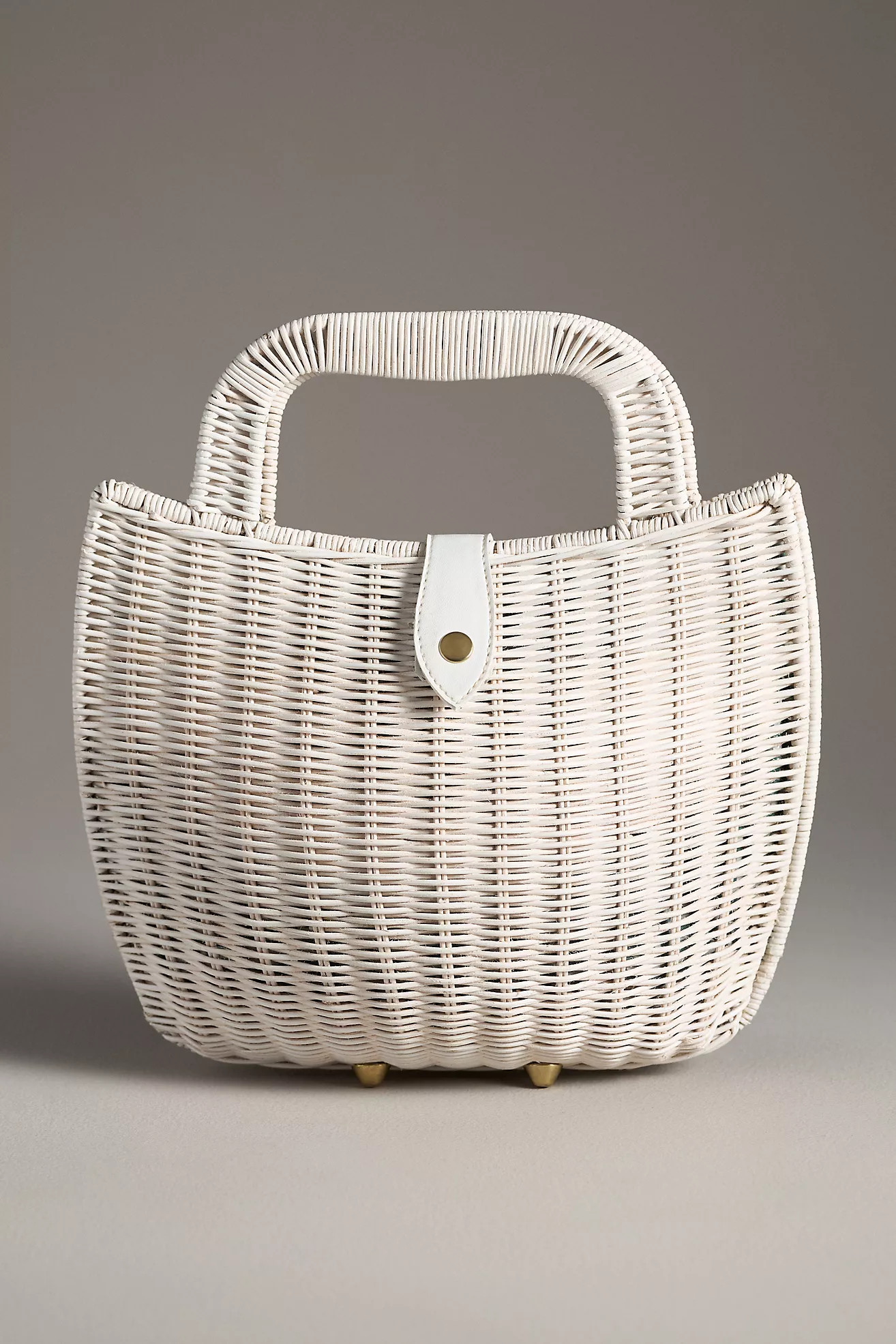Bali Woven Wicker Basket Bag | Anthropologie (US)