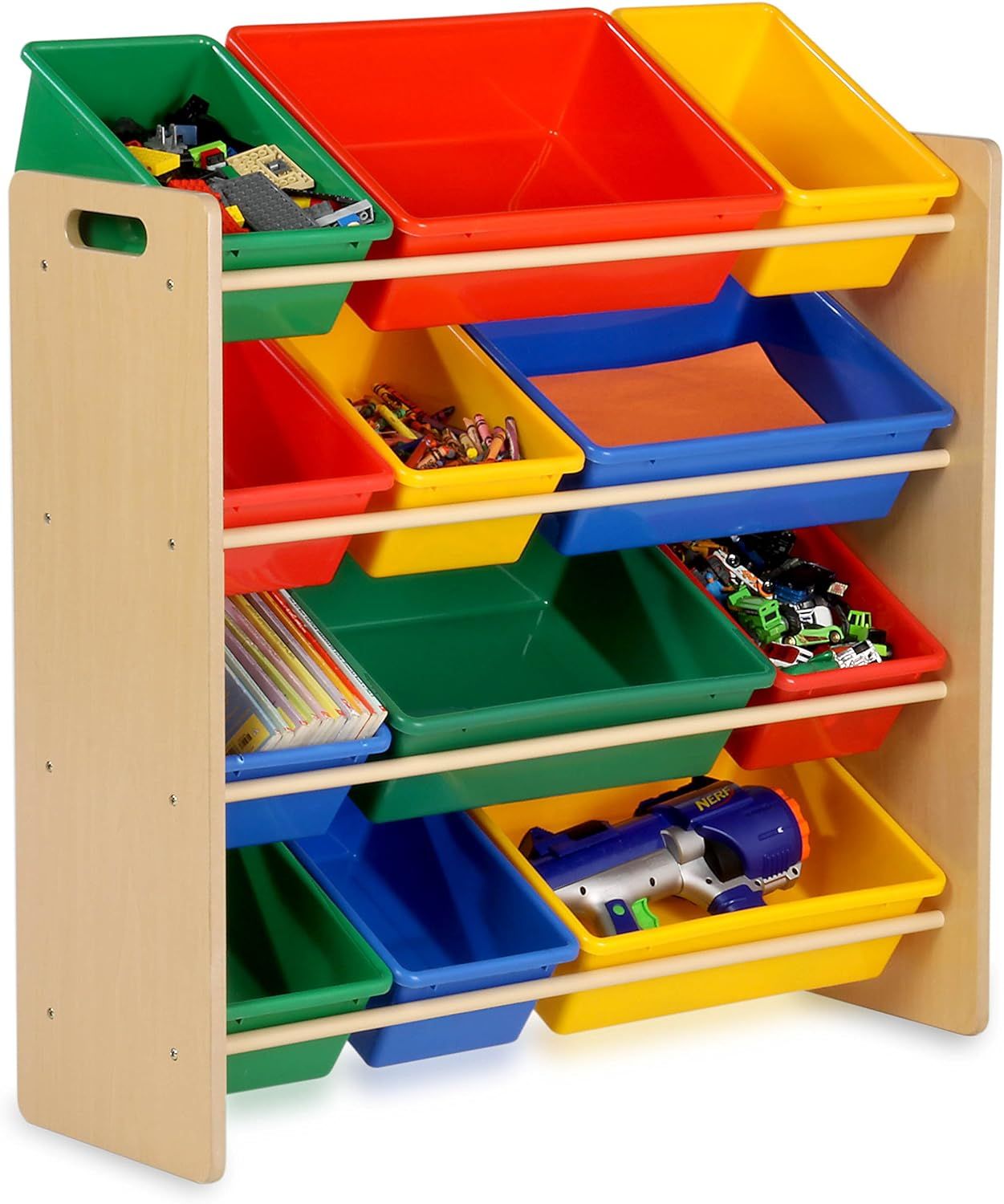 Honey-Can-Do Kids Toy Organizer and Storage Bins, Natural/Primary | Amazon (US)