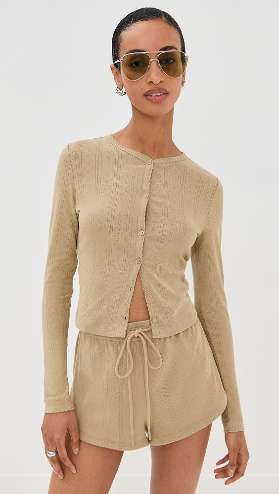 Audrey Pointelle Cardigan | Shopbop