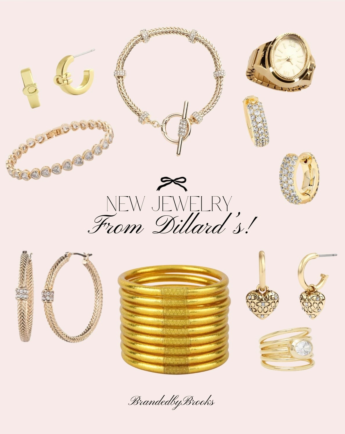 All my favorite new jewelry from Dillard’s ✨
Obsessed with these fun gold pieces — perfect for layering, everyday wear, or dressing up the simplest outfit. Such good finds that look way more expensive than they are 🤍💛

#LTKootd #LTKHoliday #LTKGiftGuide
