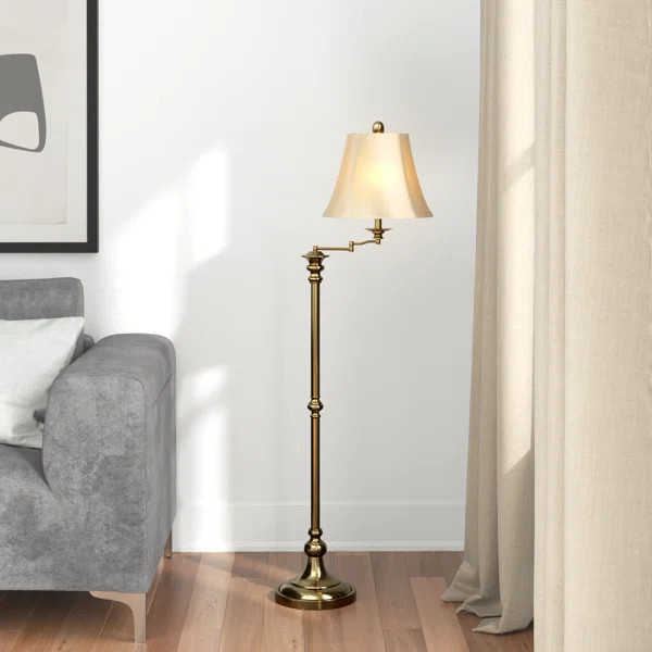 Annarae 62'' Swing Arm Floor Lamp | Wayfair North America