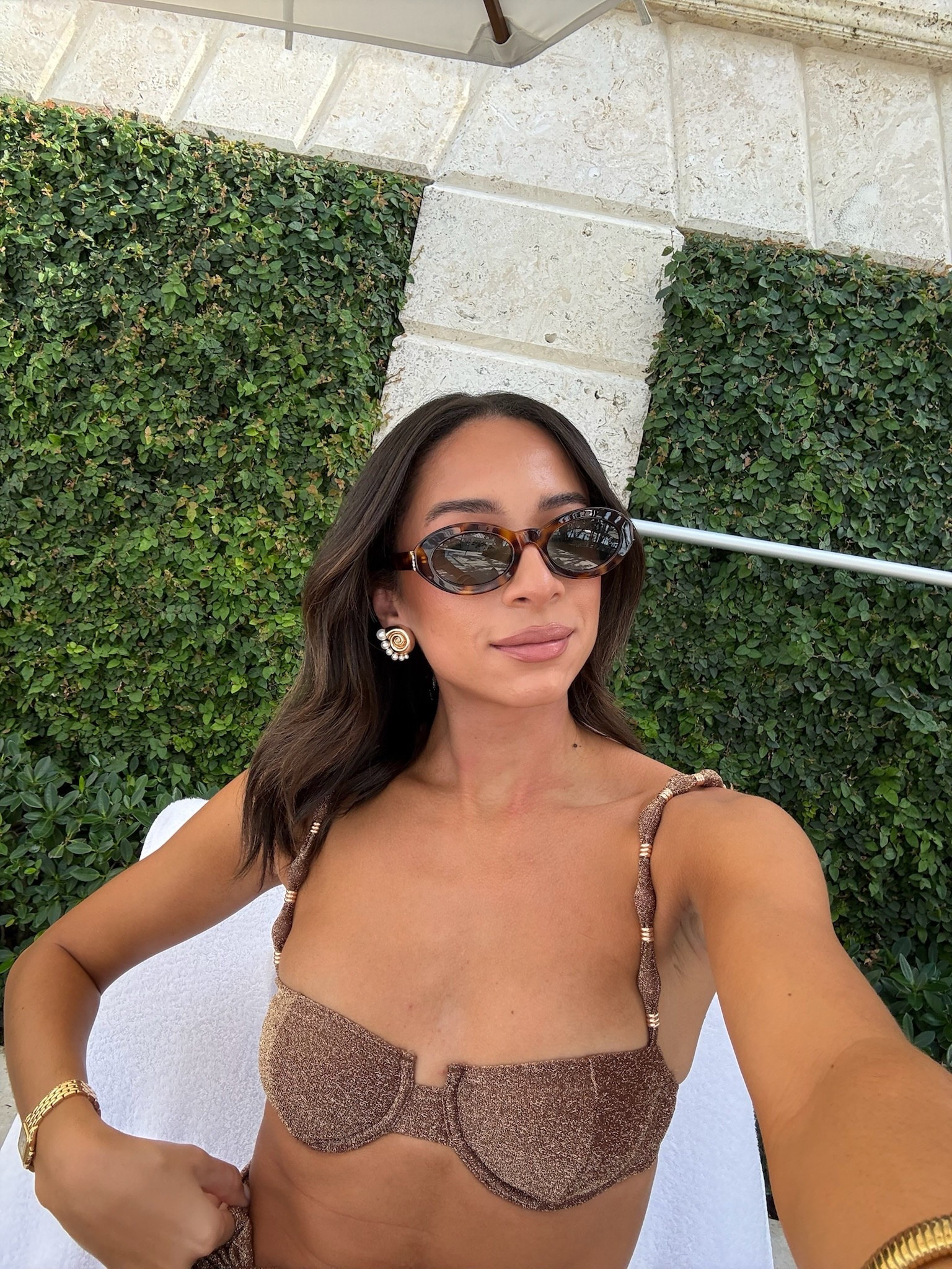 Resortwear outfit 🤎Wearing size XS bikini top, S bikini bottom - has lots of stretch! Exact skirt is OOS but I’ve linked similars 

Beach outfit 
Pool outfit 
Vacation outfit 
Spring break 

#LTKSaleAlert #LTKSwim #LTKSeasonal