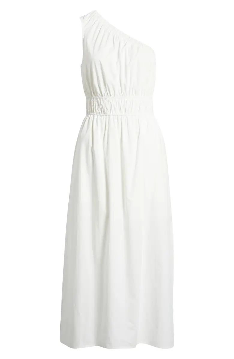 Rails Selani One-Shoulder Cotton Blend Midi Dress | Nordstrom | Nordstrom