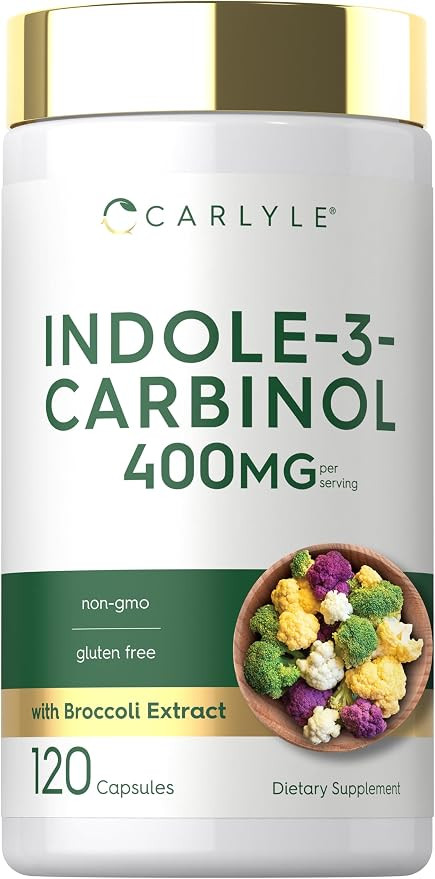 Carlyle Indole-3-Carbinol 400 mg Supplement | 120 Capsules | I3C with Broccoli Resveratrol Blend ... | Amazon (US)