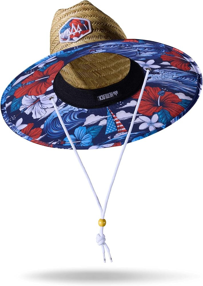 Straw Hat for Men & Women | Lifeguard Hat, Beach Hat & Sun Hat | UPF 50+ Wide Brim for Sun Protec... | Amazon (US)