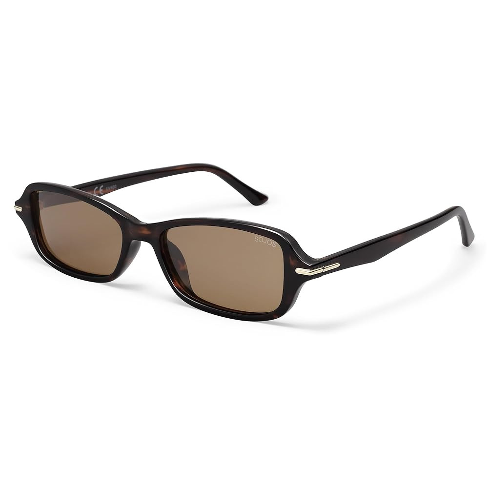 SOJOS Retro Polarized Narrow Rectangle Sunglasses Womens Mens Vintage Skinny 80s 90s Small Shades... | Amazon (US)