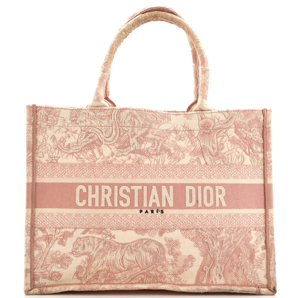 Book Tote Embroidered Canvas Medium | Rebag