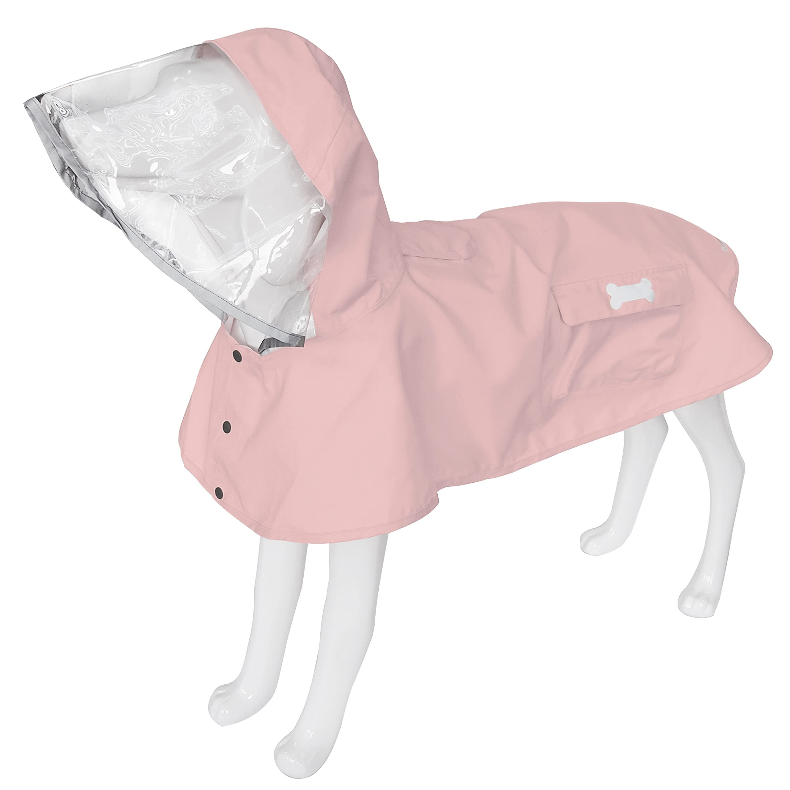 Dog Raincoat,Waterproof Rain Poncho with Hoodie, High Reflective Adjustable Pet Rain Jacket with ... | Amazon (US)