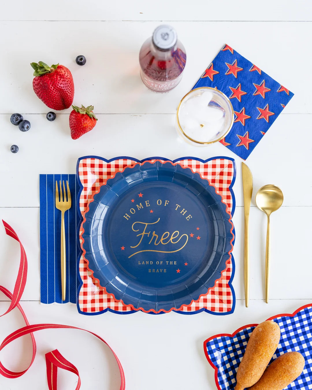 Gold Star Cocktail Napkin | My Mind's Eye