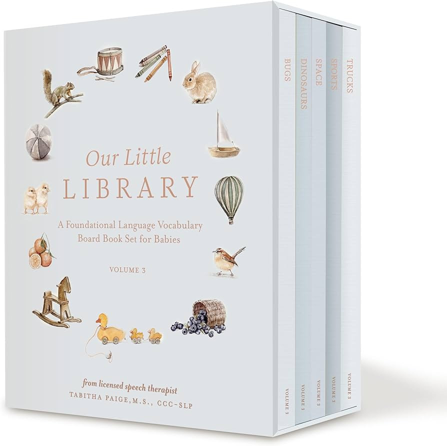Our Little Library Vol. 3: A Foundational Language Vocabulary Board Book Set for Babies, Includin... | Amazon (US)