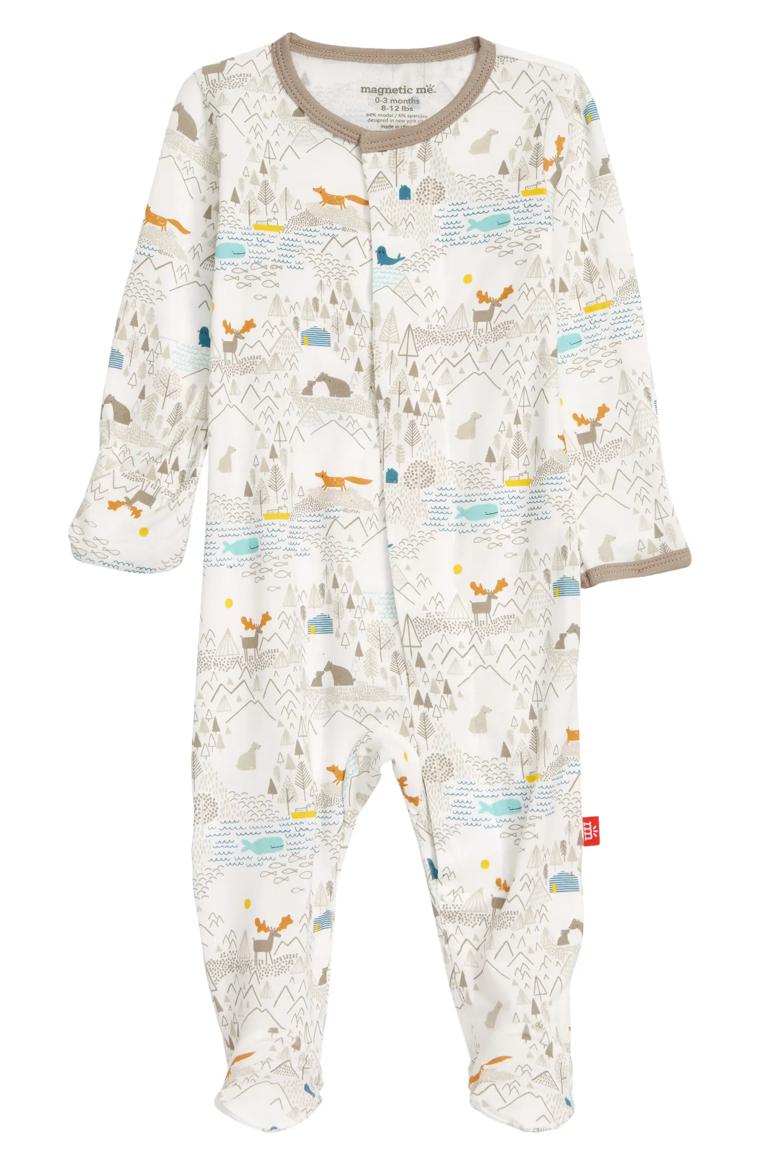 Big Sky Print Footie | Nordstrom