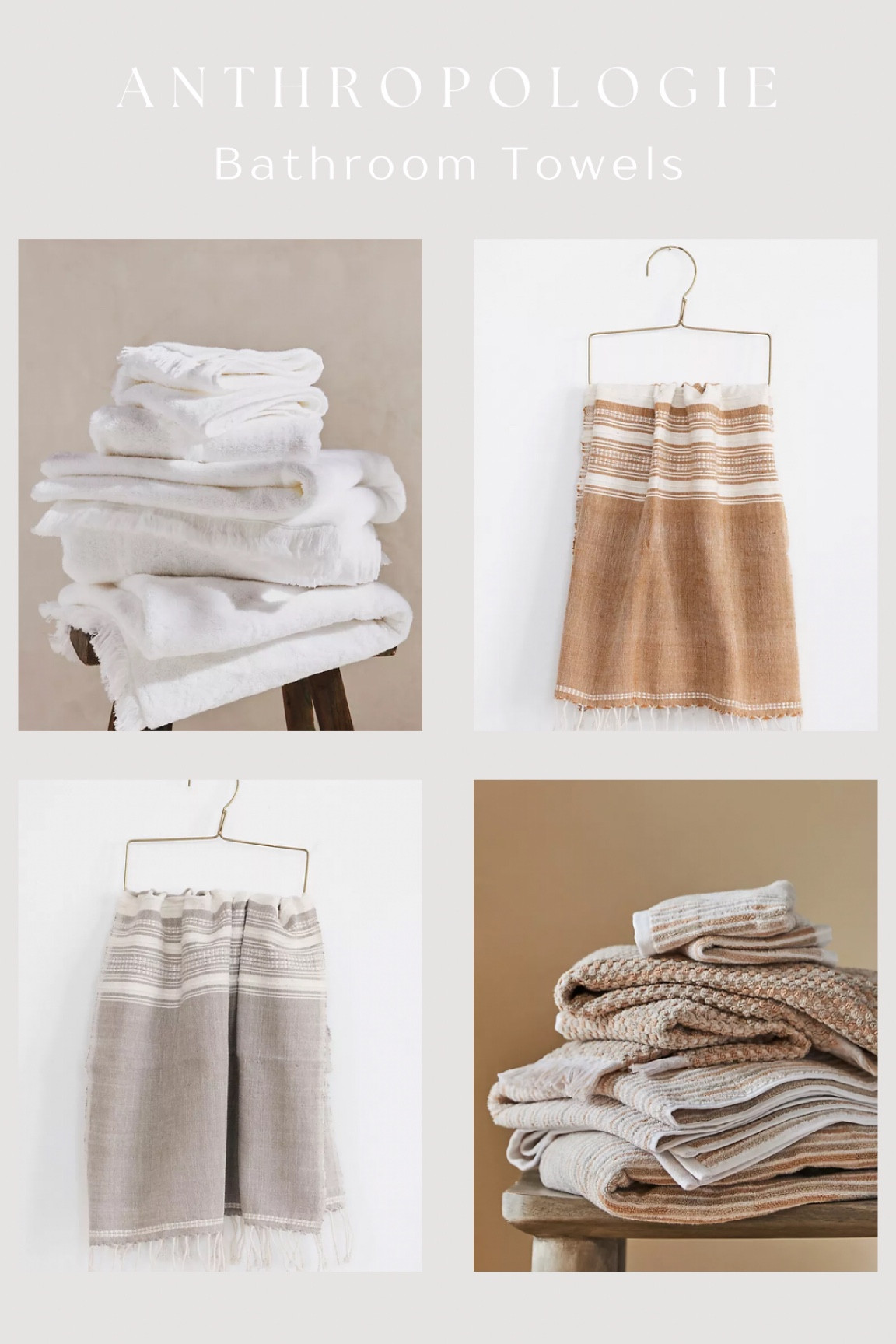Beautiful bathroom towels at Anthropologiee

#LTKfindsunder100 #LTKhome