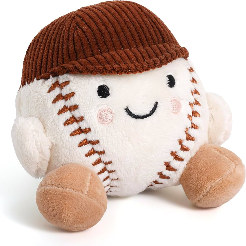 Baseball Stuffed Animal, Baby Baseball Plush Sports Toy, Baby Sports Toys, Plushies for Boys and ... | Amazon (US)