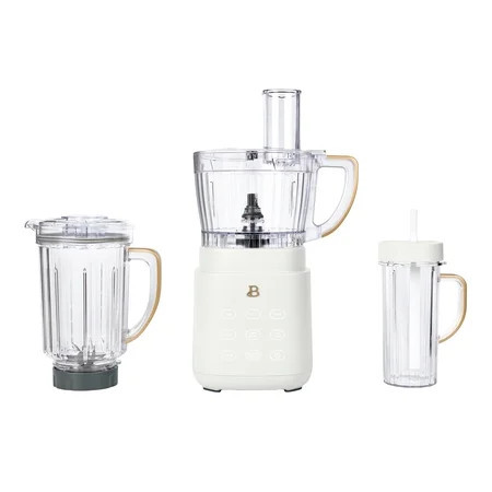 Beautiful 3-in-1 Kitchen System, Blender, Food Processor & Personal Blender, White Icing by Drew Barrymore | Walmart (US)