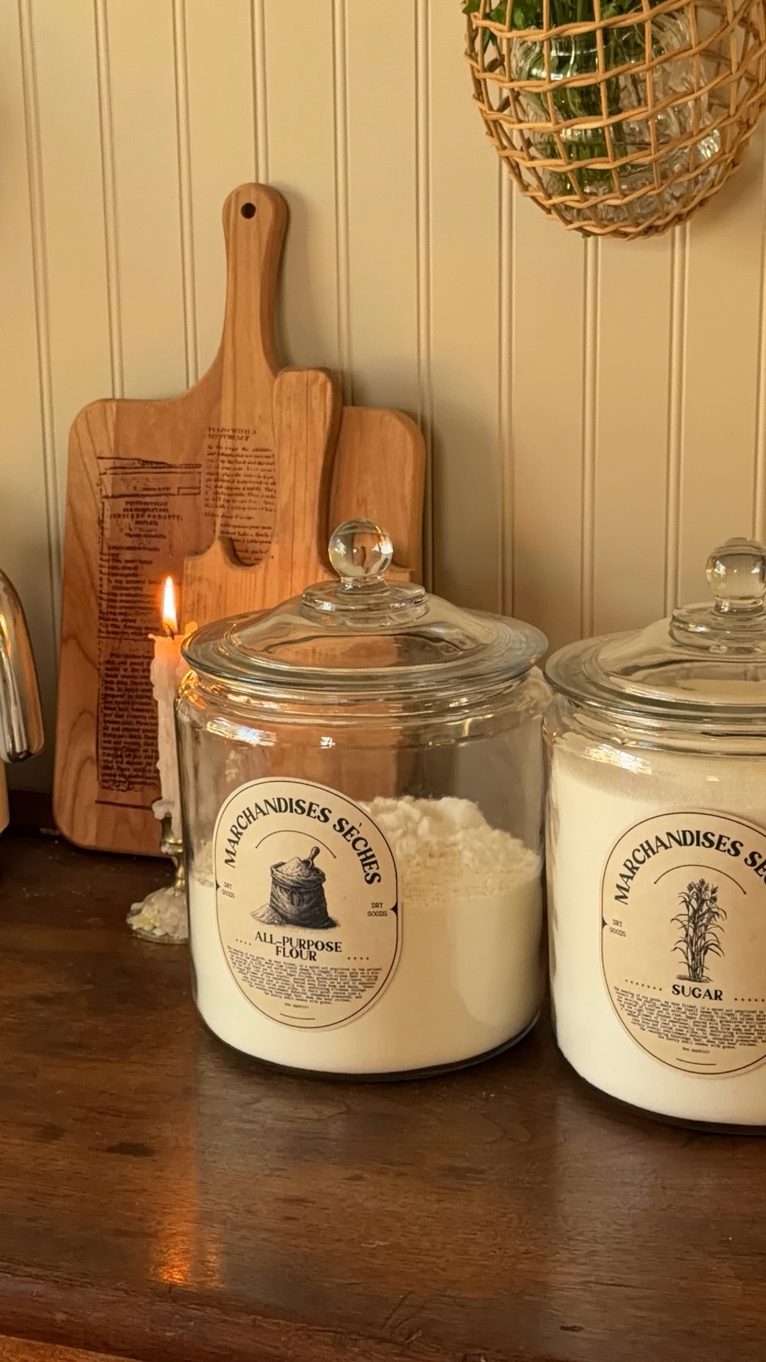 Adding my new pantry labels to my flour and sugar canisters! 🤭

#pantrylabels #flourlabels #sugarlabels #kitchen #kitchenorganization #pantryorganization #bakinglabels #kitchendecor #kitchenfind #kitchenfinds #homedecor 

#LTKSaleAlert #LTKHome